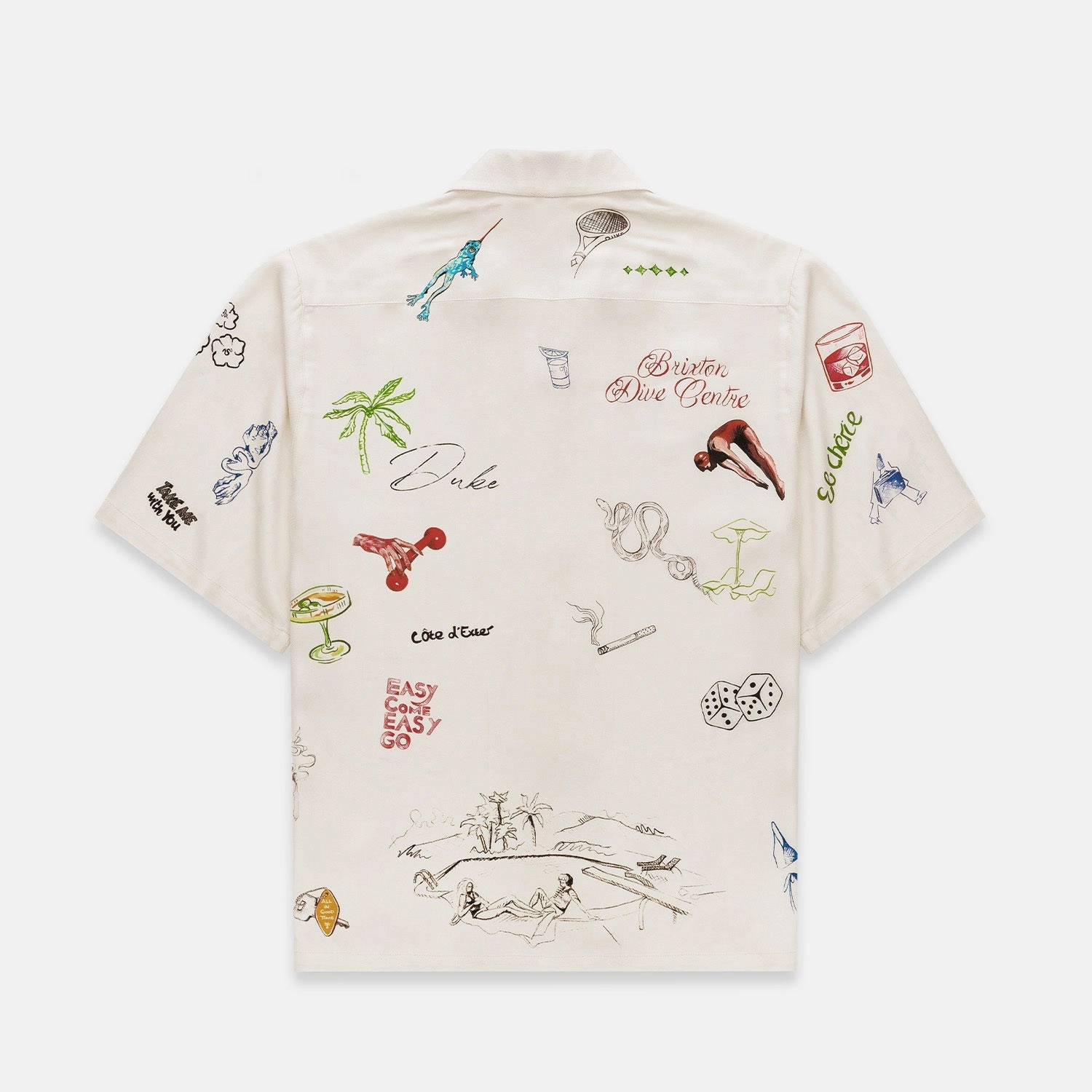 Duke Sketch Ecru Shirt contrast