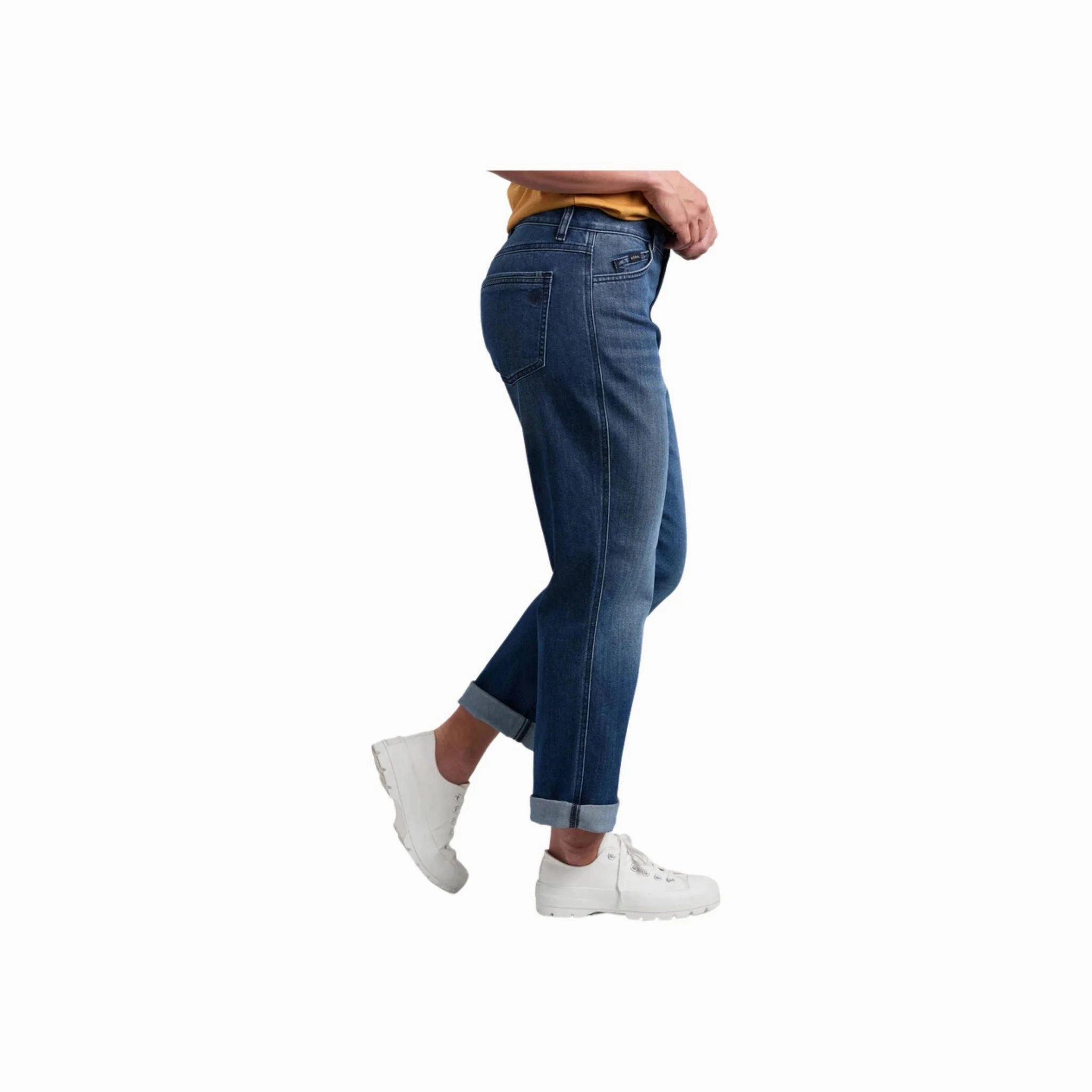 Kuhl Women's Kontour Boyfriend Denim - Midnight Comfy Option Clean Lines