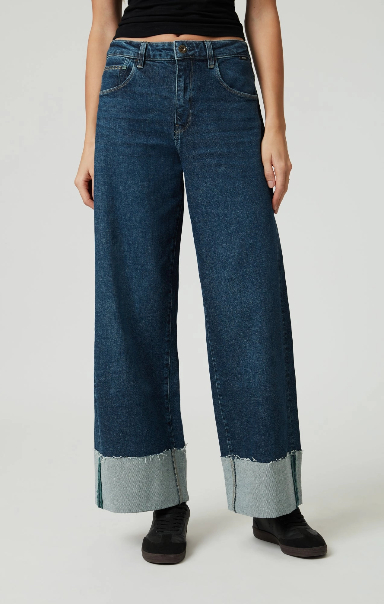CATHY WIDE LEG IN DARK BLUE DENIM Everyday Wear