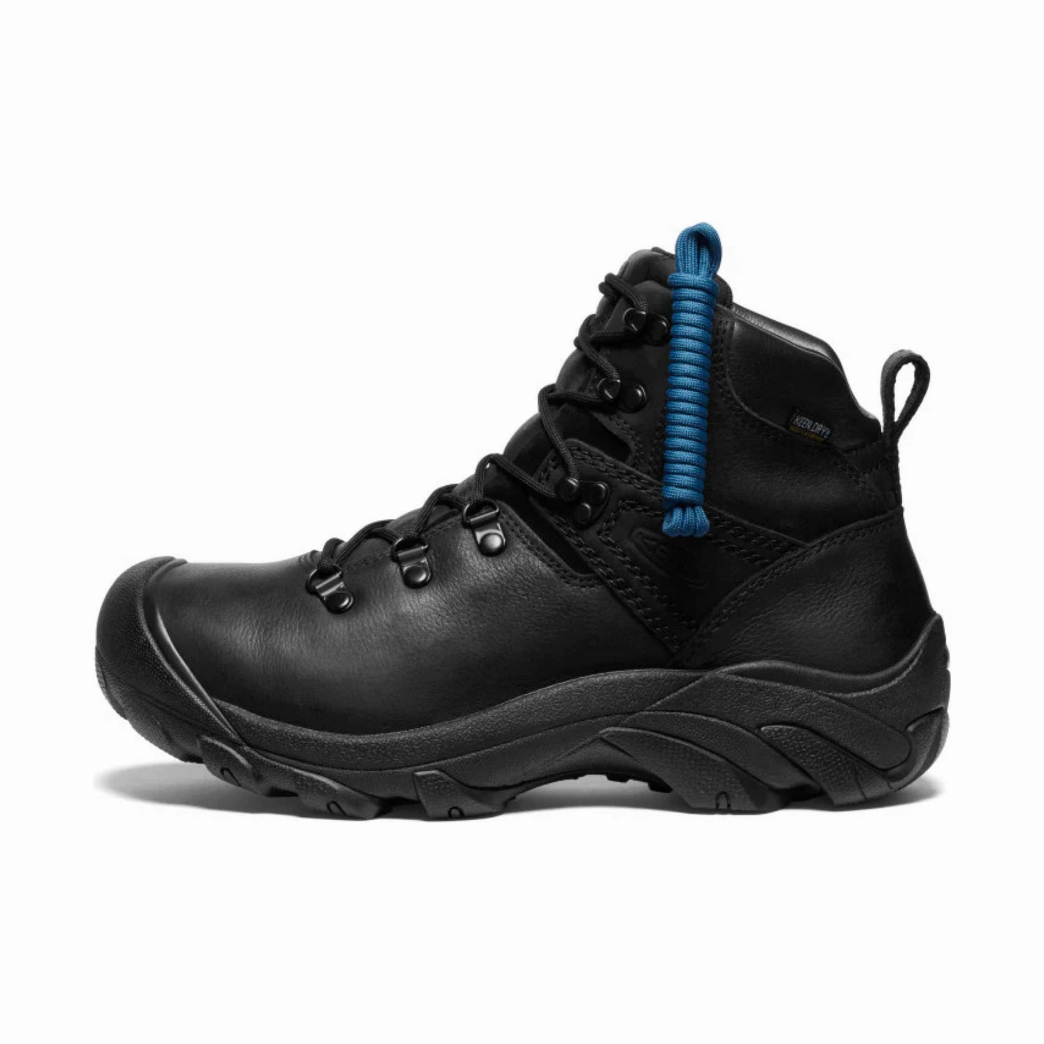 Lightweight Material KEEN Men's Pyrenees Waterproof Hiking Boots - BLACK/LEGION BLUE