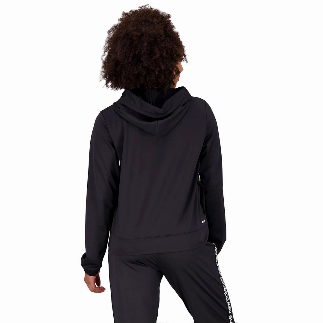 wrinkle free New Balance - Women's Relentless Terry Hoodie (WT31180 BK)