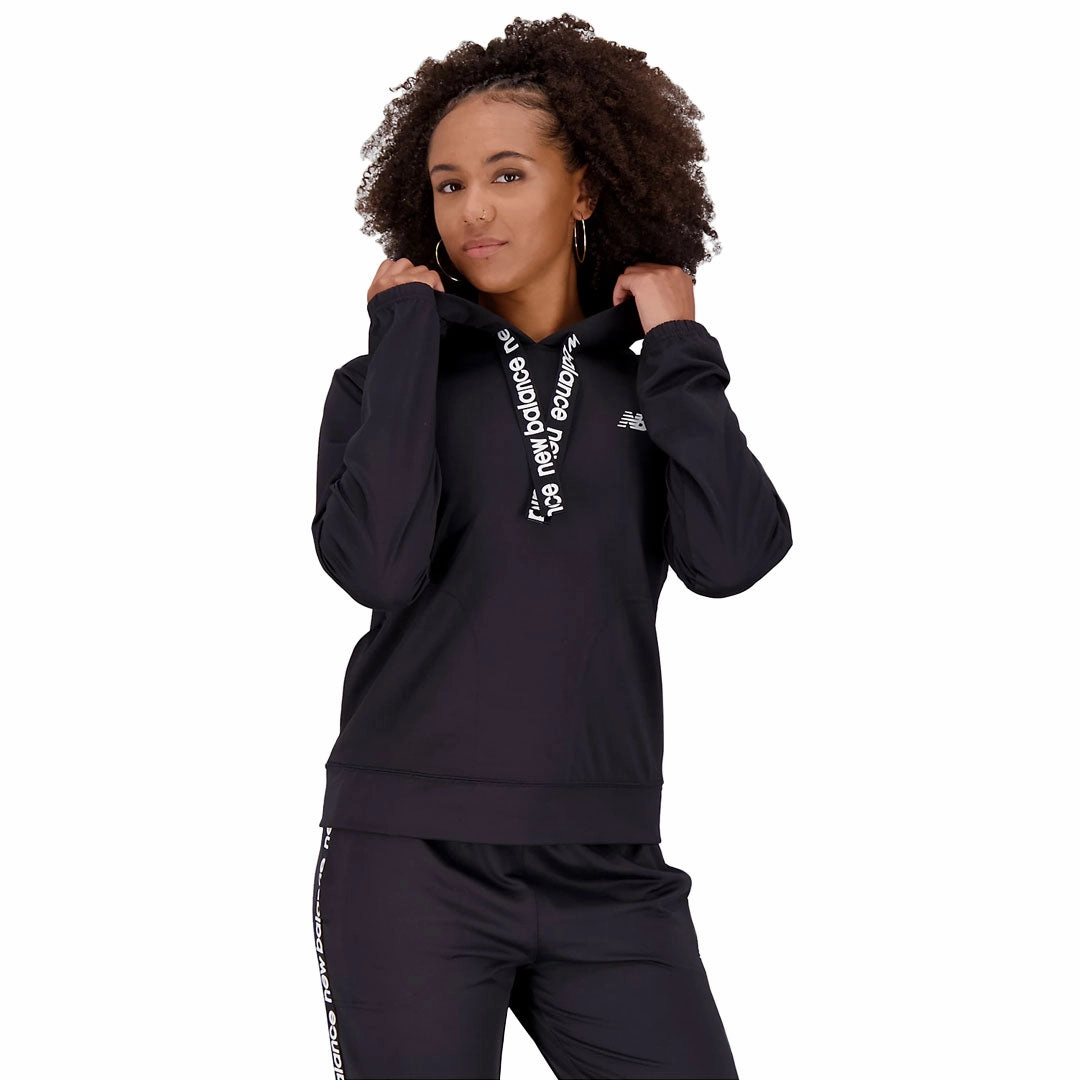 Wind Resistant New Balance - Women's Relentless Terry Hoodie (WT31180 BK)