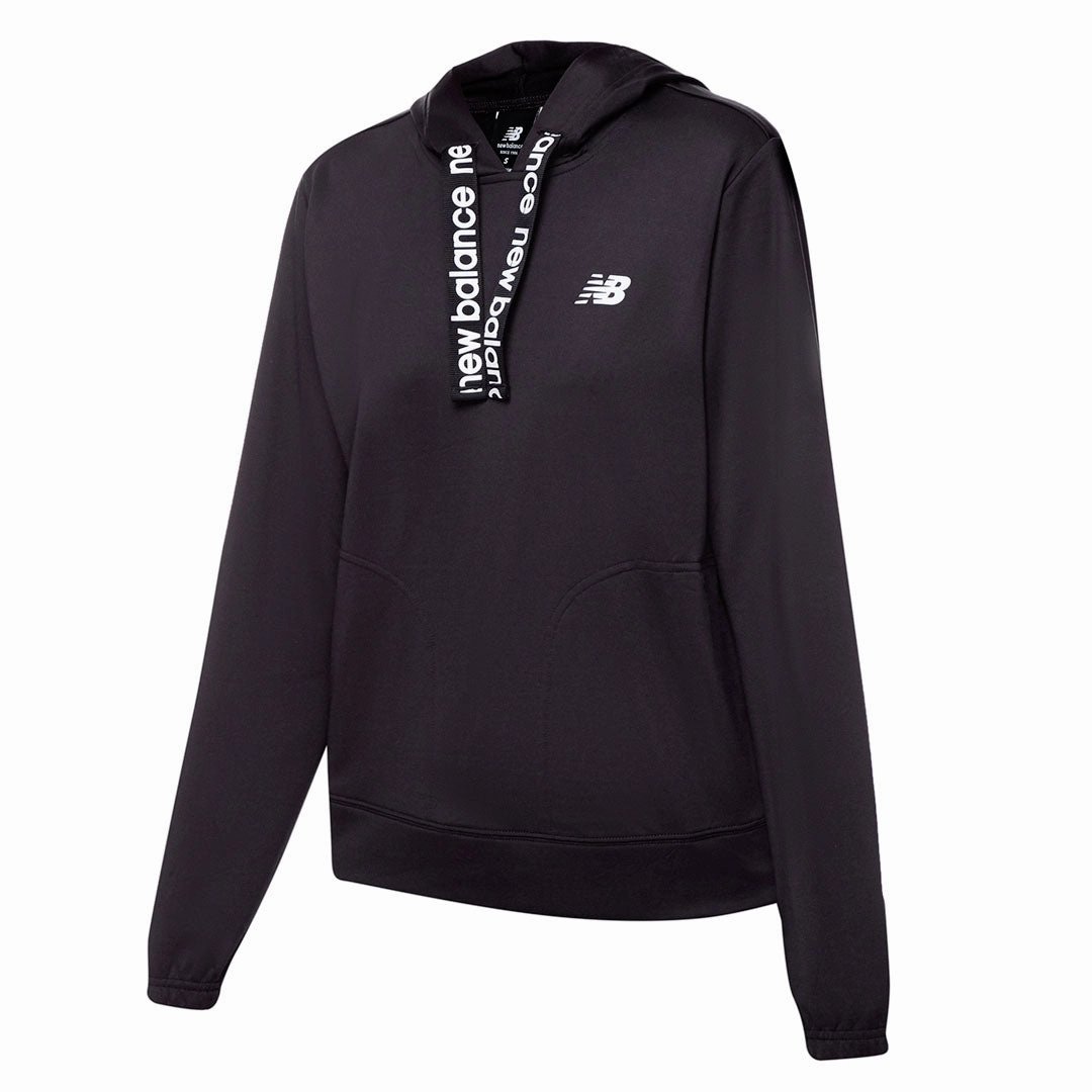New Balance - Women's Relentless Terry Hoodie (WT31180 BK) Non Slip Collar