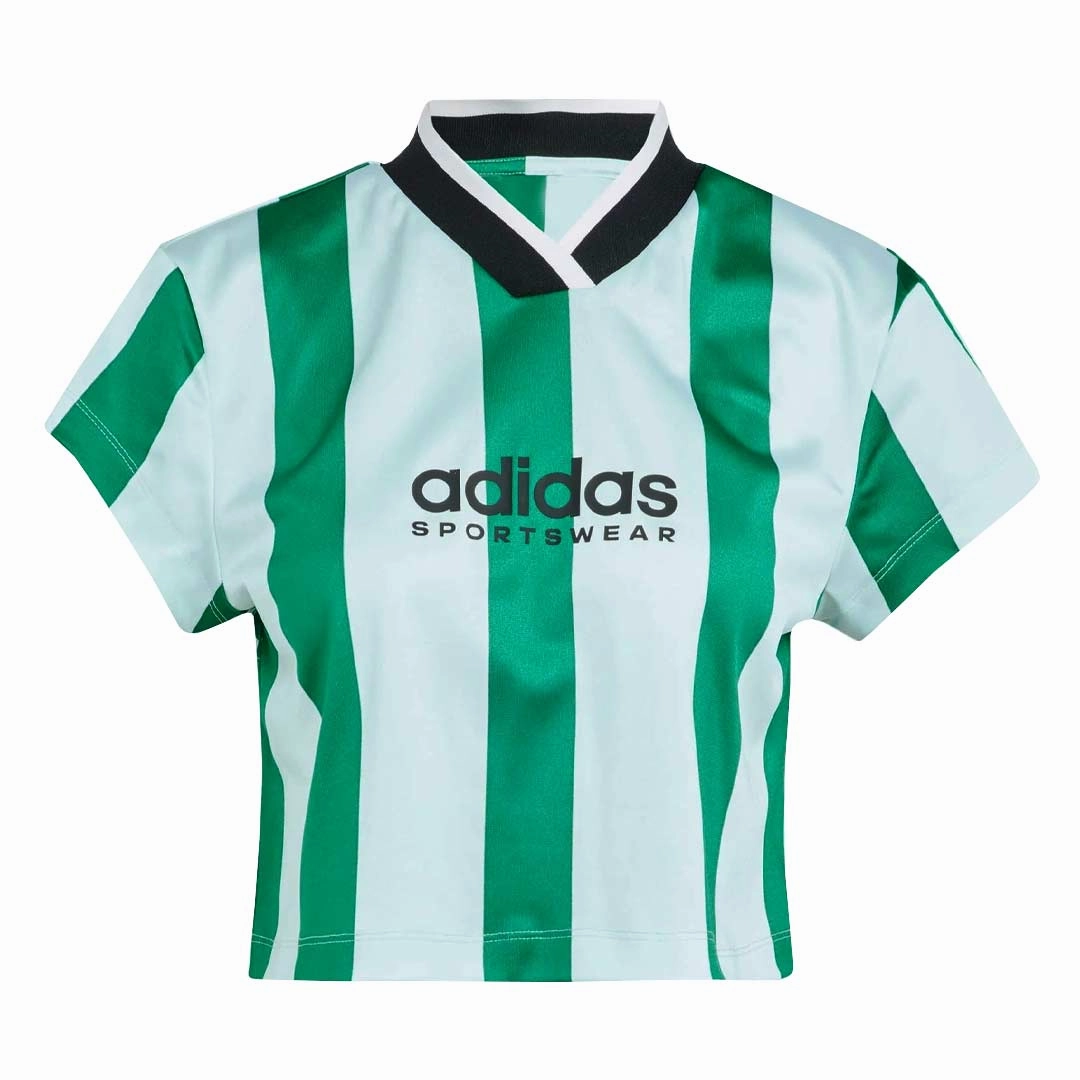 adidas - Women's Tiro Crop T-Shirt (IM4997) Ergonomic Silhouette Articulated Knees