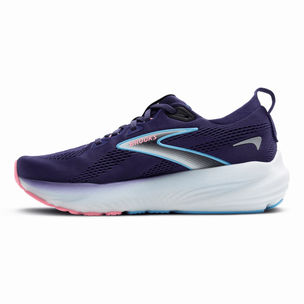 Brooks Women's Glycerine 22 Blue Ribbon/Peacoat/Dianthus Adaptive Pace Impact-absorbing design