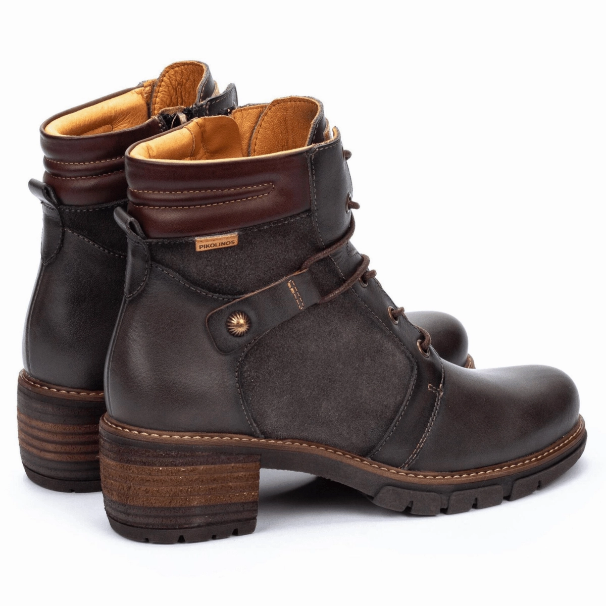 Pikolinos Women's San Sebastian Lead Leather Cushioned Step Night Travel Wild Soul