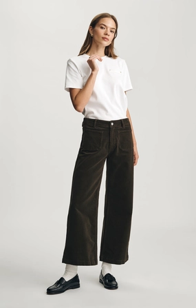 PALOMA MARINE WIDE LEG IN DOLLAR BILL CORD Neutral Fit Non Iron Technology