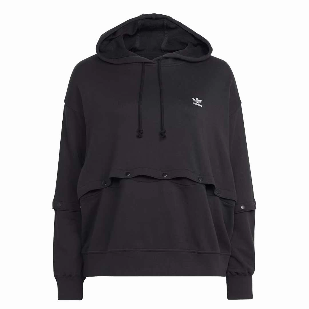 Lightweight Insulation Technology adidas - Women's Original Snap-Button Hoodie (Plus Size) (HF2070)