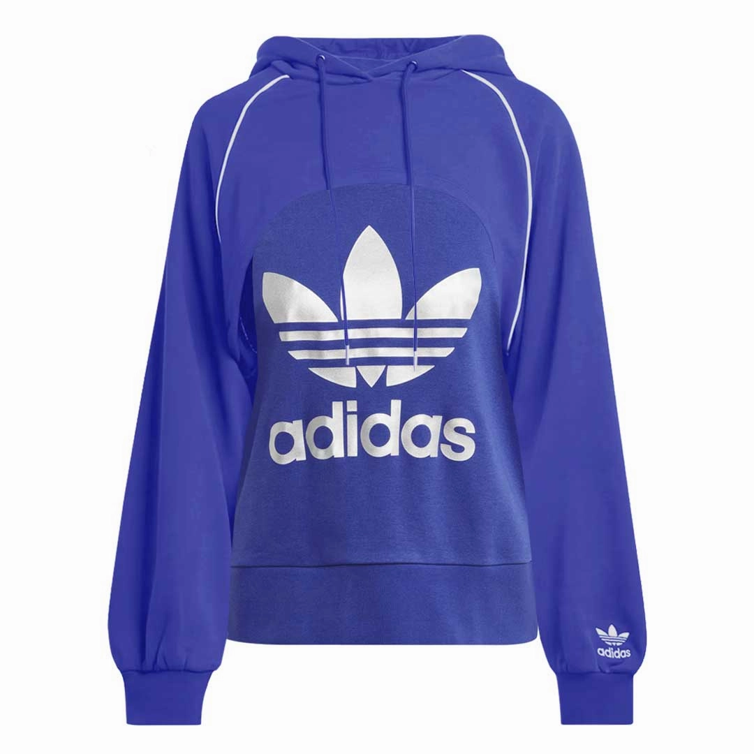 adidas - Women's Big Logo Two Piece Hoodie (IK0487) Flat Lock Stitching Many Pockets