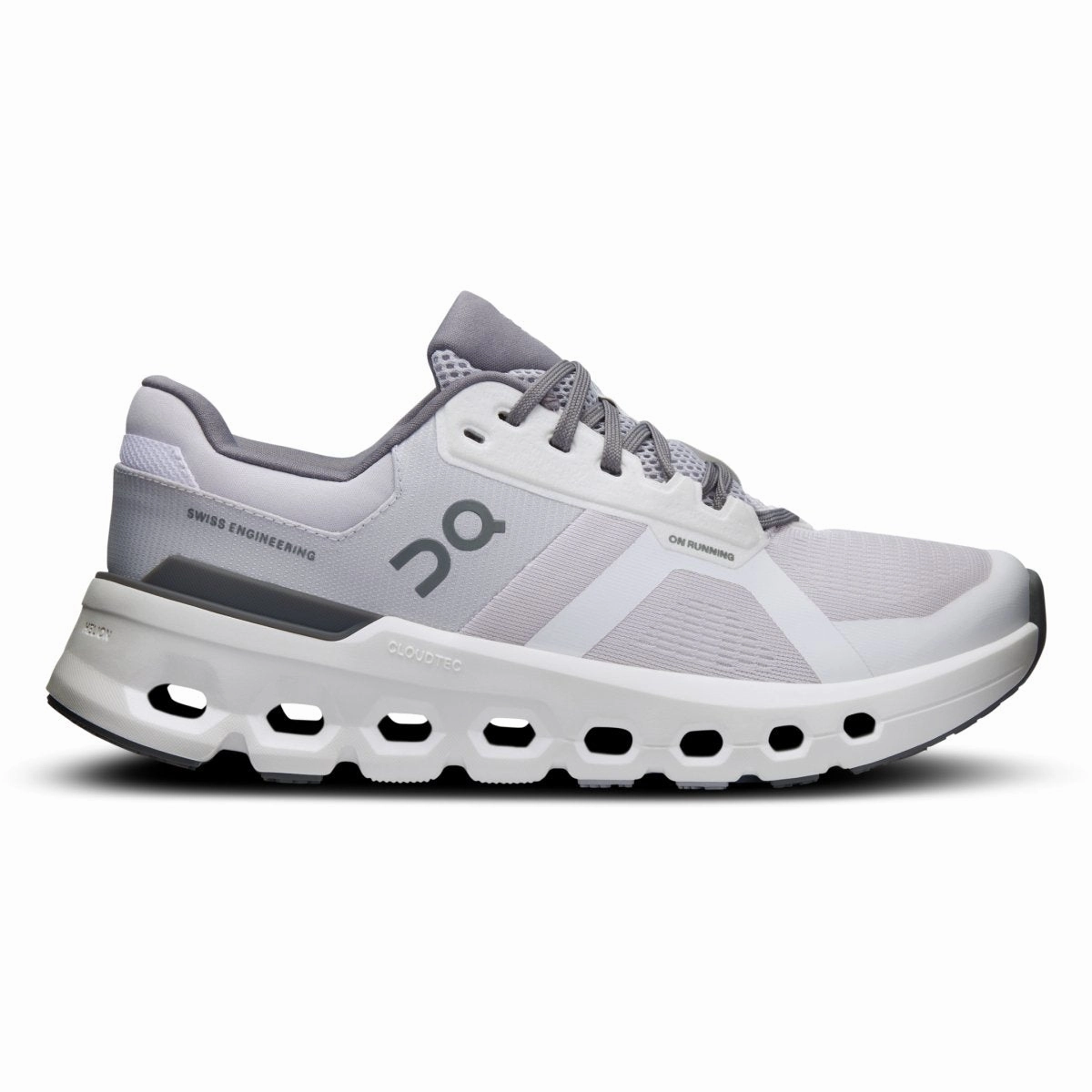 On Running Women's Cloudrunner2 Frost/White Everyday Casual Sculpted stability