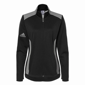 adidas - Women's Textured Full Zip Jacket (H62282) Transitional Daily Fit Slim Fit Design