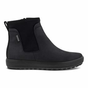 Daily Function Ecco Women's Soft 7 Tred Chelsea Black Nubuck Gore-Tex Waterproof