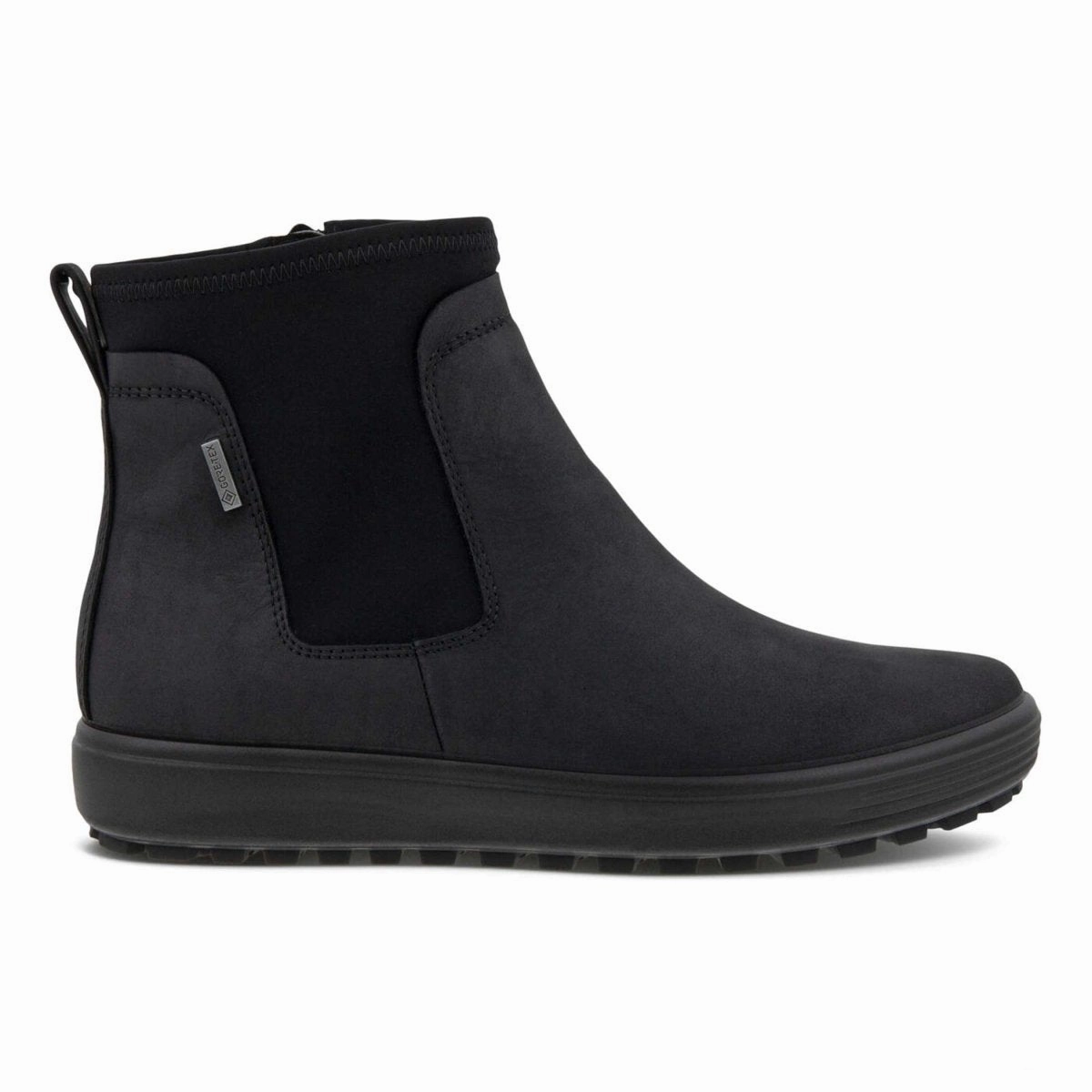 Daily Function Ecco Women's Soft 7 Tred Chelsea Black Nubuck Gore-Tex Waterproof