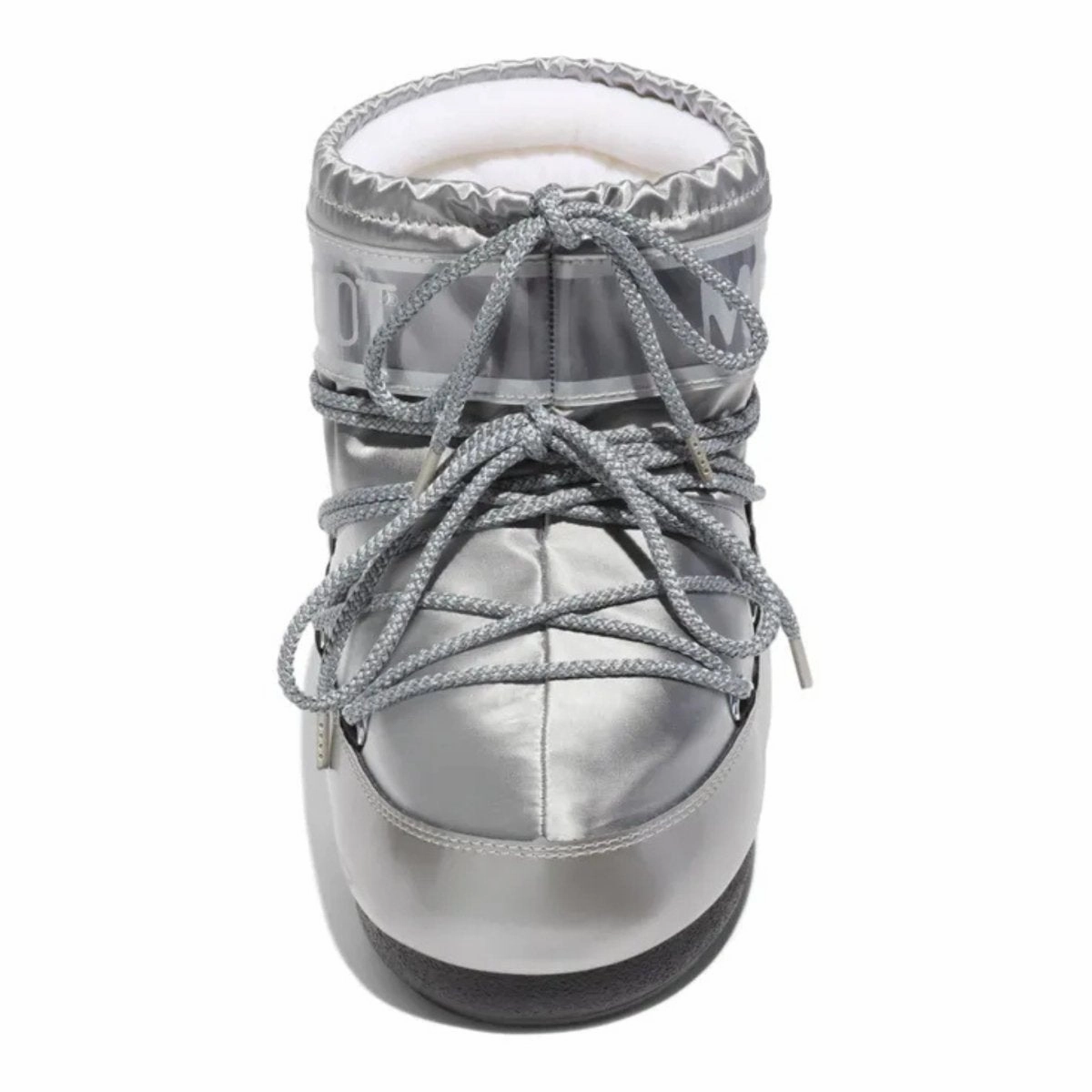 Oil-Resistant Hiking Essential Moon Boot Women's Icon Low Glance Silver Satin