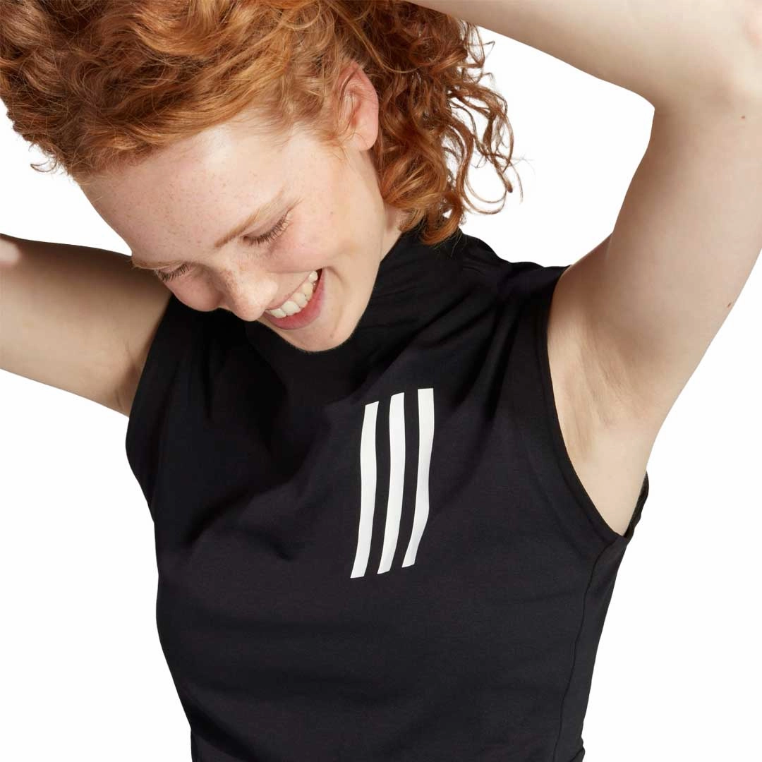 adidas - Women's Mission Victory Sleeveless Cropped Top (HN5739) Hidden Ventilation OdorResistantFabric