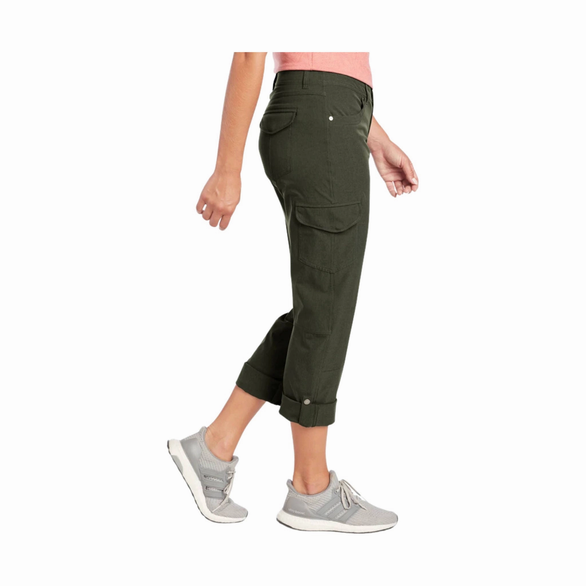 Stylish Layers Kuhl Women's Freeflex Roll-Up Pant - Dark Moss