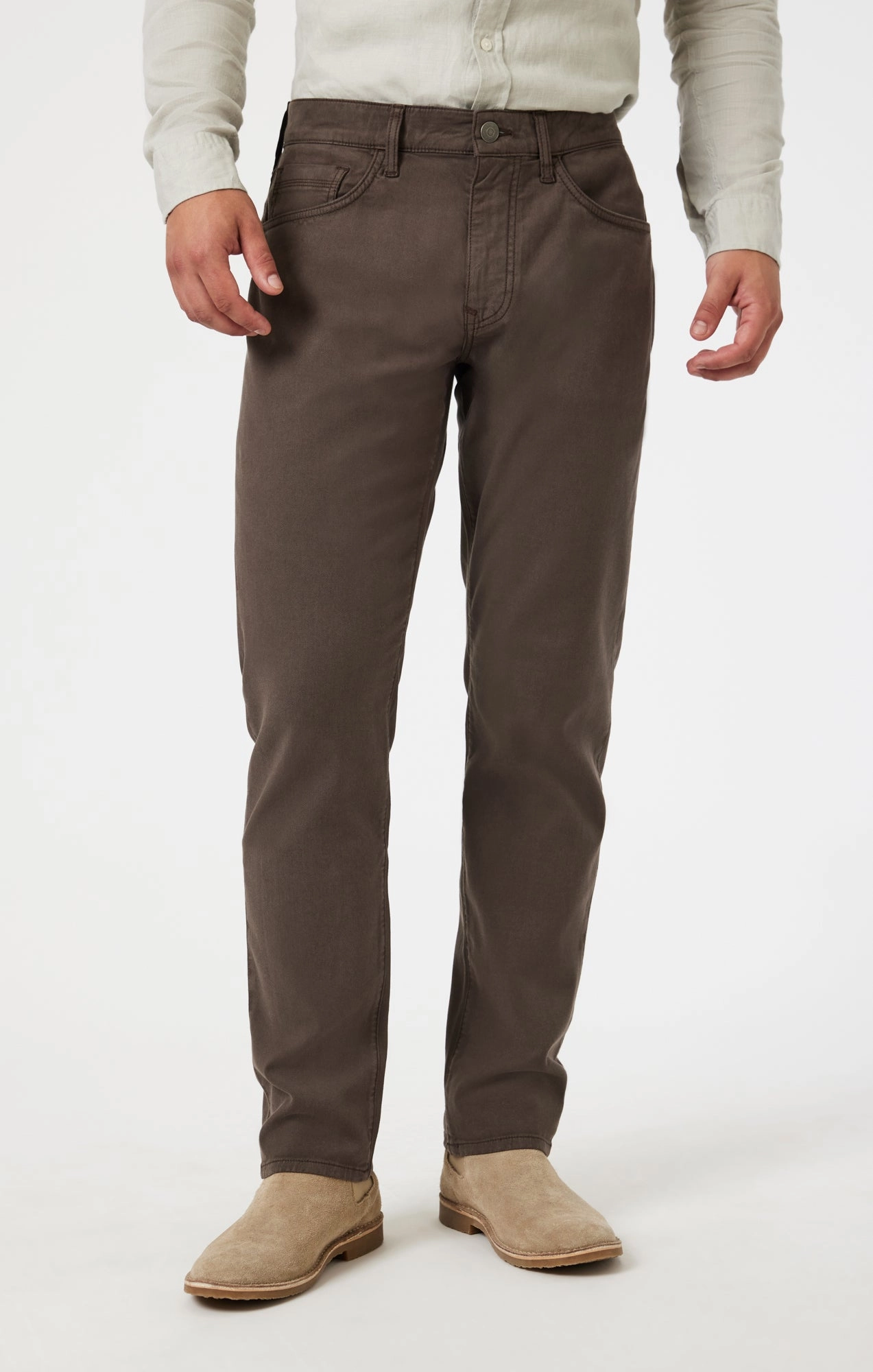 MARCUS SLIM STRAIGHT LEG IN OAK LUXE TWILL Tough Flex Versatile Wearable