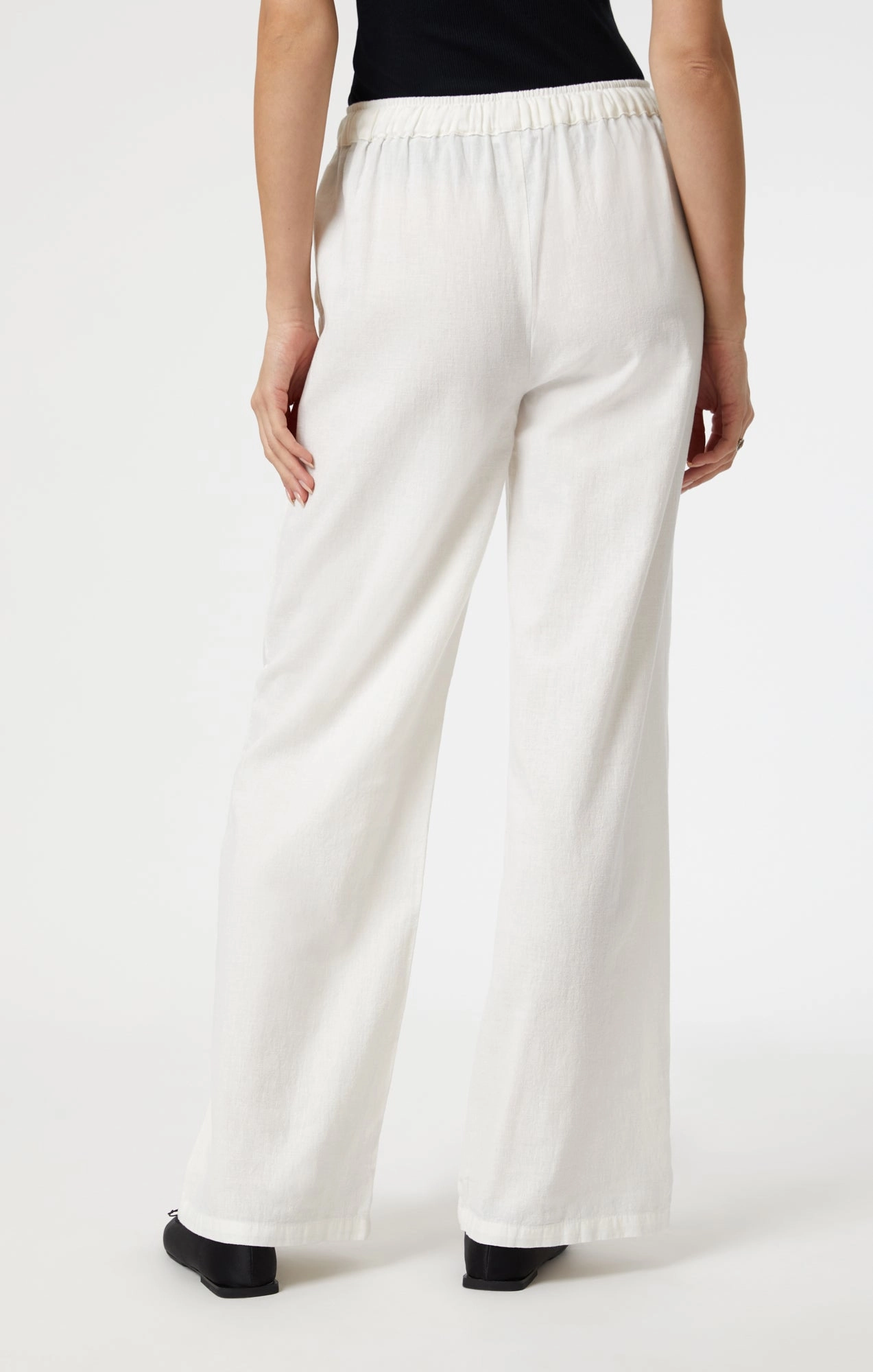 Outdoor Flex WOVEN LINEN PANTS IN WHITE