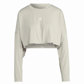 Winter Layering Piece Reinforced Shoulder Padding adidas - Women's Oversized Hyperglam 3-Stripes Sweatshirt (HK2584)