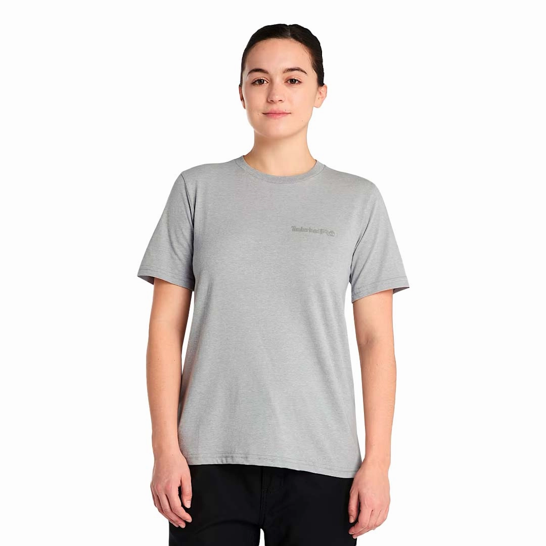 Timberland Pro - Women's Cotton Core Short Sleeve T-Shirt (TB0A6D7X052) FullCoverageHood ReflectiveDetails