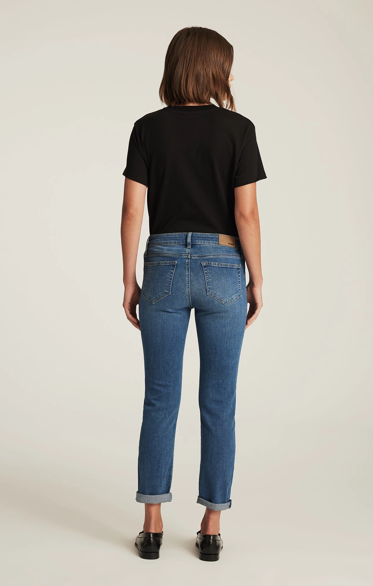 Soft Fabric Artist Vibe Everyday EMMA SLIM BOYFRIEND IN USED BRUSHED TRIBECA