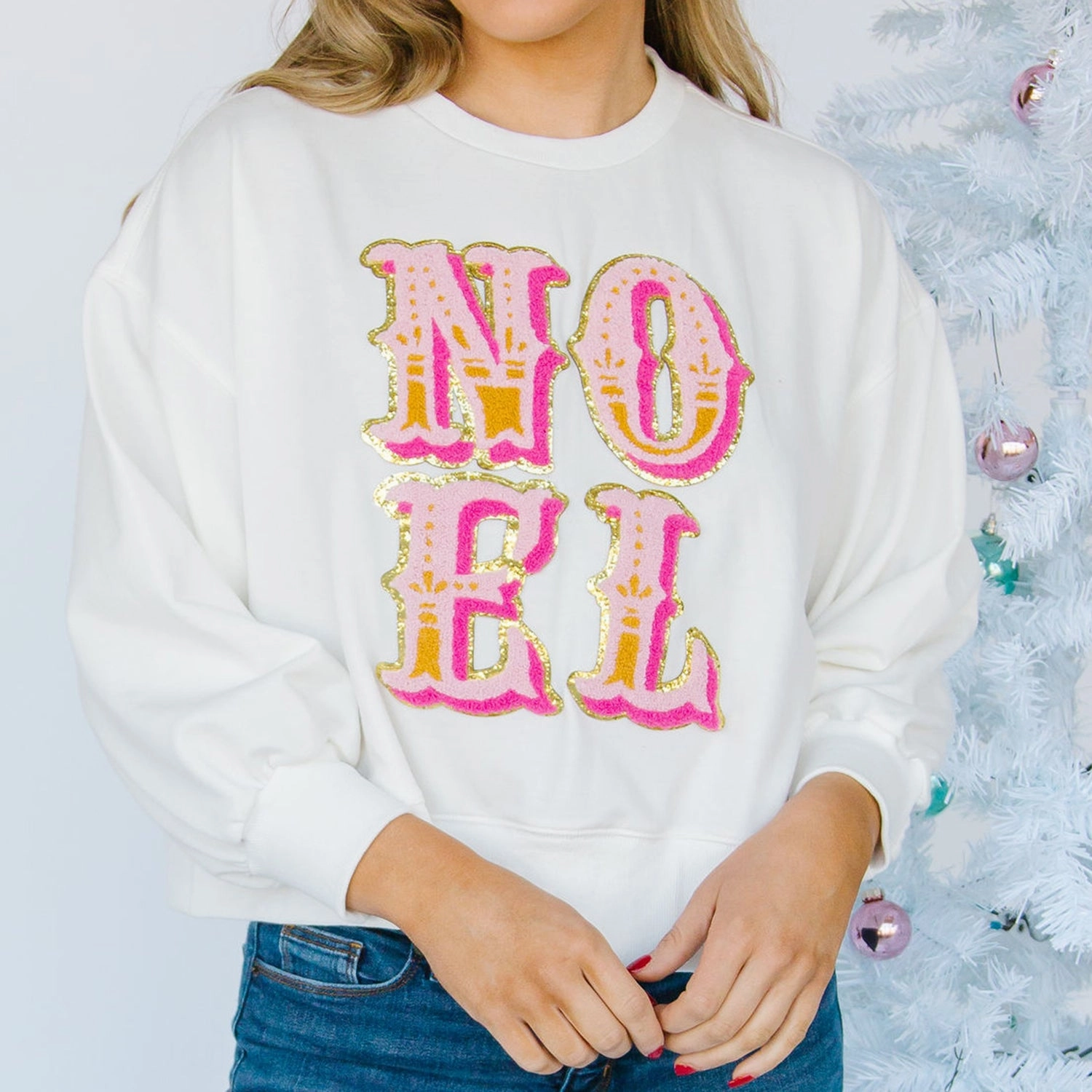 ZeroWaste Construction ZipperedPockets Millie Noel Sweatshirt