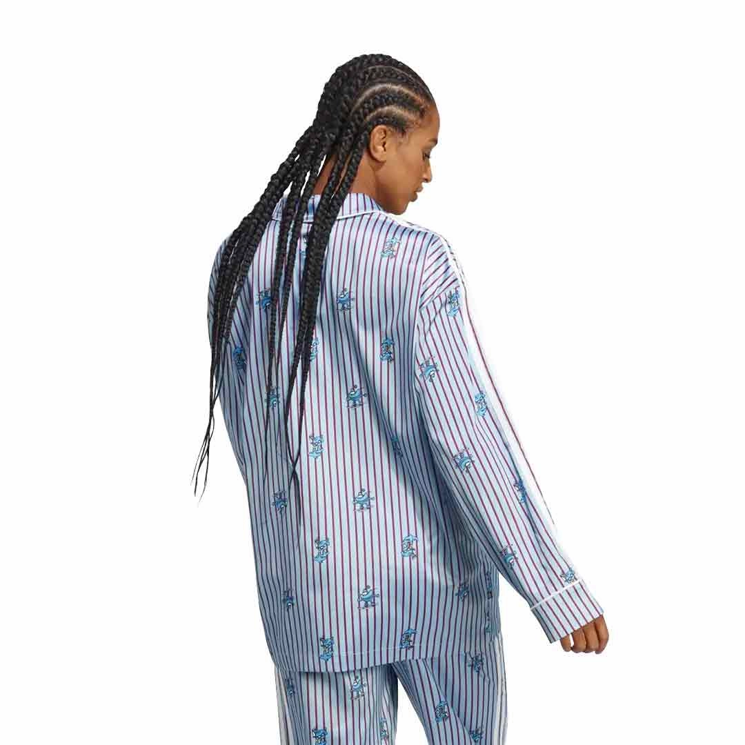 adidas - Women's Satin Xmas Top (HY4571) Easy Care Material Glossy Finish