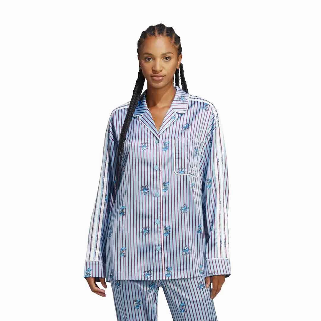 Seamless Edge Finishing Seam Sealed adidas - Women's Satin Xmas Top (HY4571)