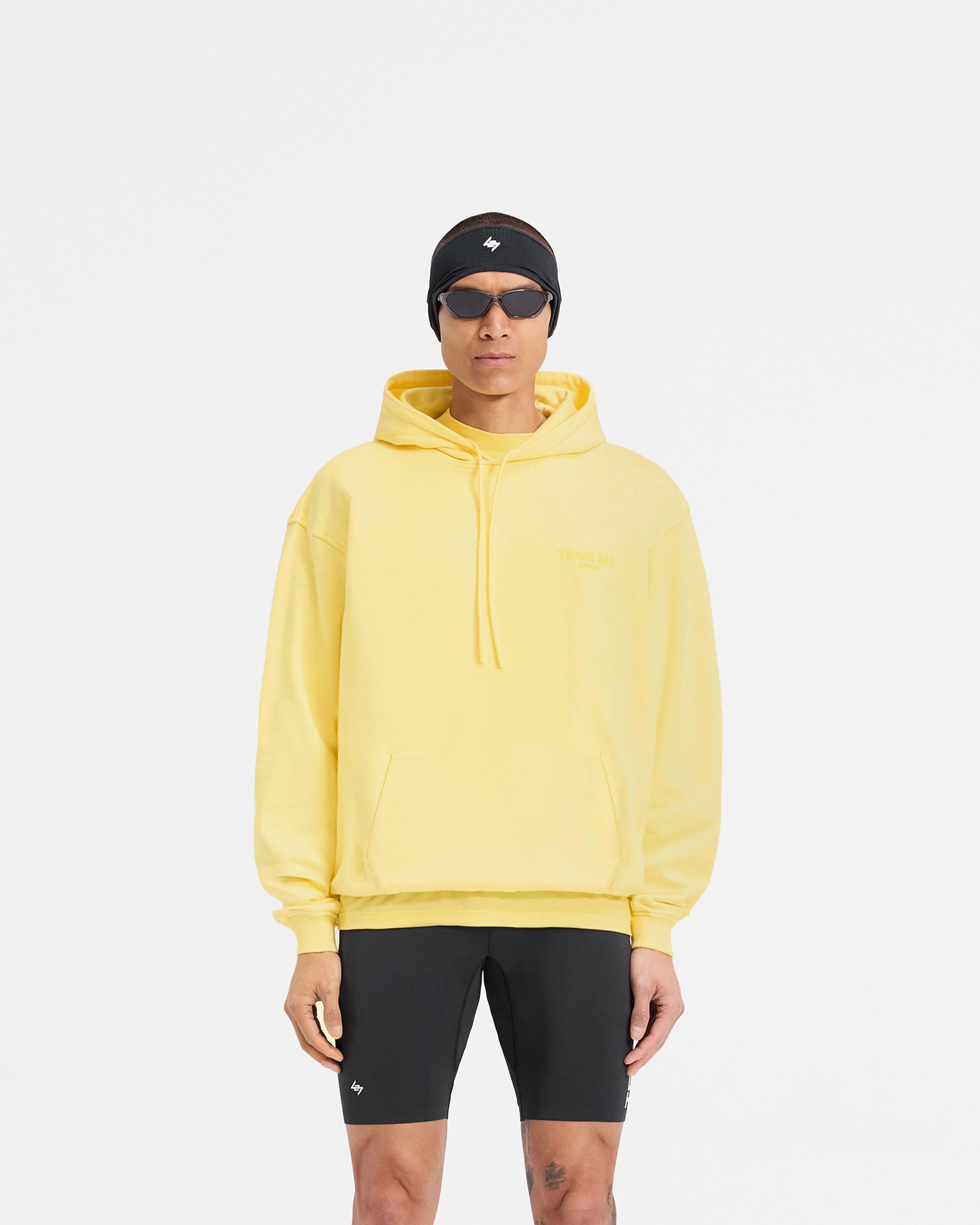 Team 247 Oversized Hoodie - Lemon Non Fade Technology