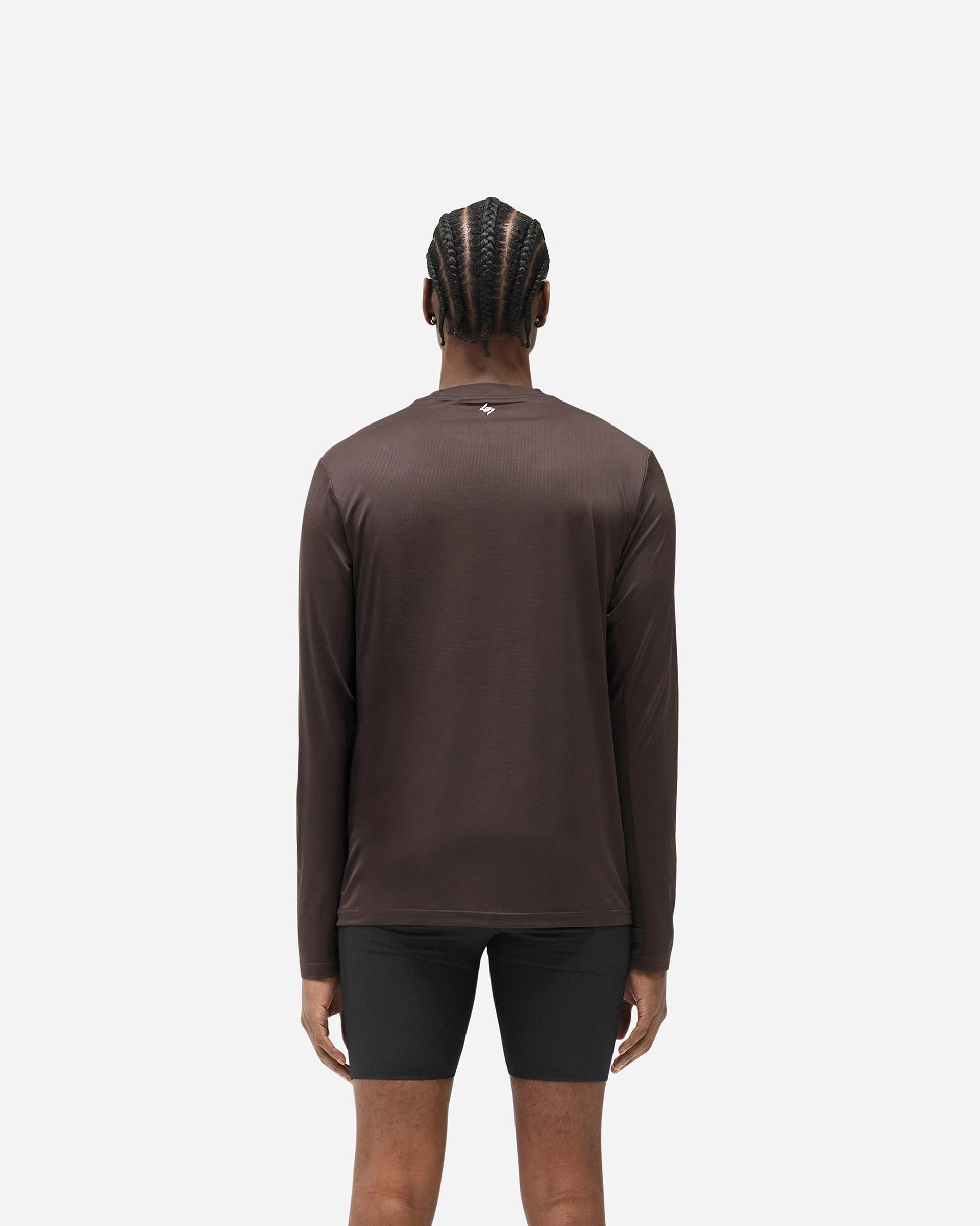 Street Smart Look Cozy Flex 247 Trail Long Sleeve T-Shirt - Chocolate