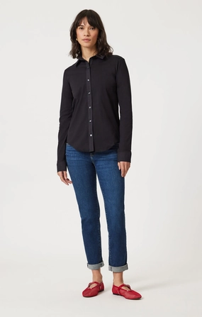 EMMA SLIM BOYFRIEND IN DEEP BRUSHED TRIBECA Family Style Parent Style Smart Casual Casual Wear