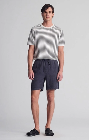 Relaxed Fit Design LINEN POCKET SHORTS IN PERISCOPE