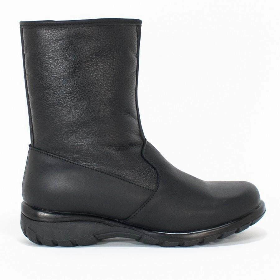 Reinforced toe cap Toe Warmers Women's Shield WATERPROOF Black Leather