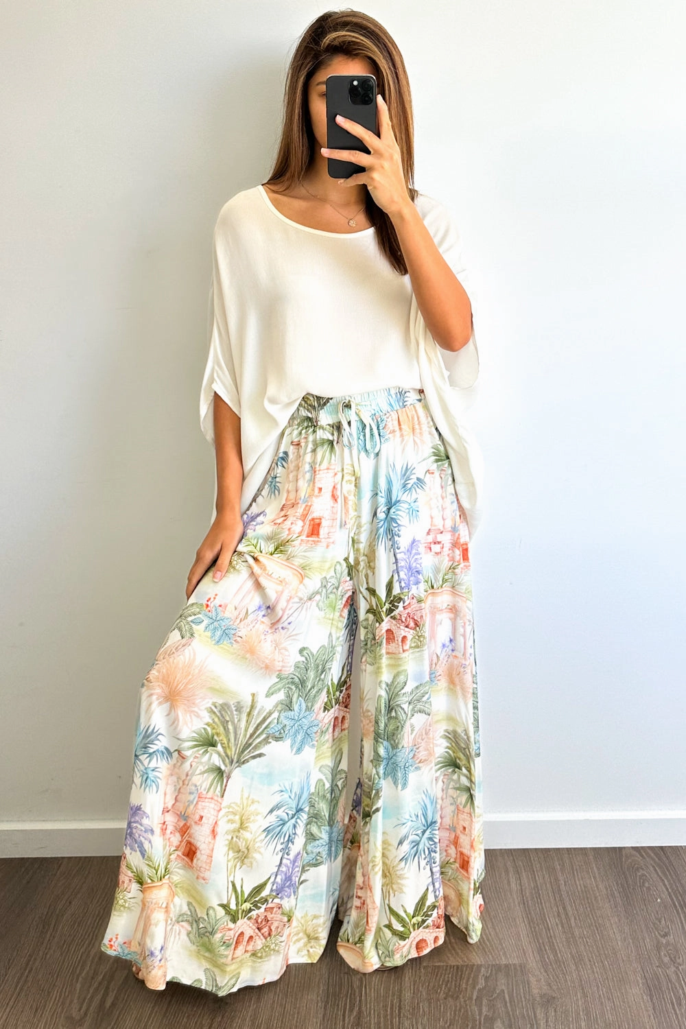 Misha Pants - Green Jungle Stay Active Relaxed Look