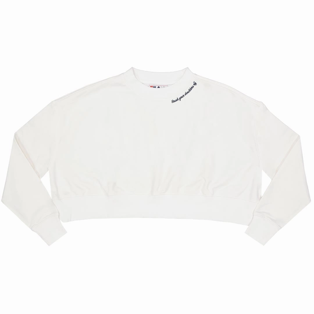 FILA - Women's Vitalia Crewneck (LW119868 139) Reinforced Elbow Padding Runway Inspired