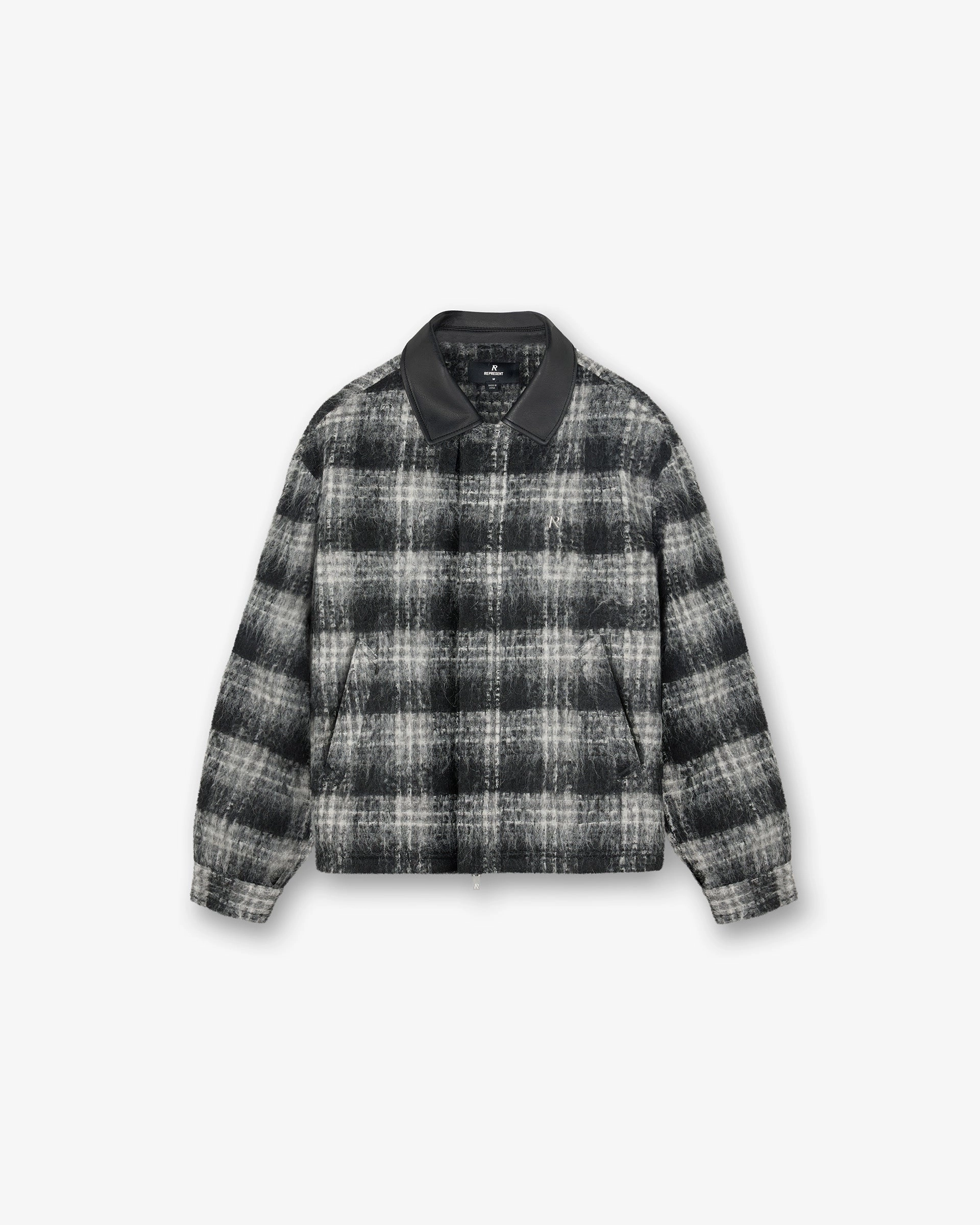 Flannel Check Overshirt - Jet Black On-The-Go Style