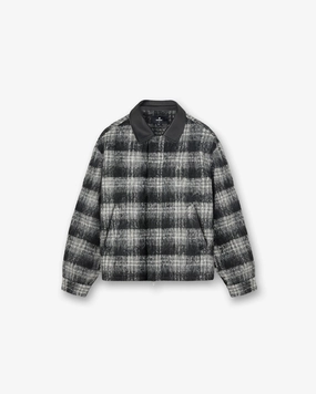 Flannel Check Overshirt - Jet Black On-The-Go Style
