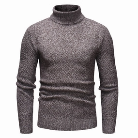 West Louis? Knitt Hedging Turtleneck Sweater Cold Day