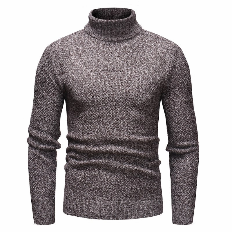 Clean Style Polished Edge West Louis? Knitt Hedging Turtleneck Sweater