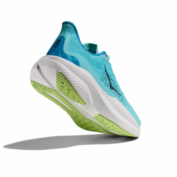 physiologically - comfortable sports - team - themed running option HOKA Women's Mach 6 (Medium Width) Teal