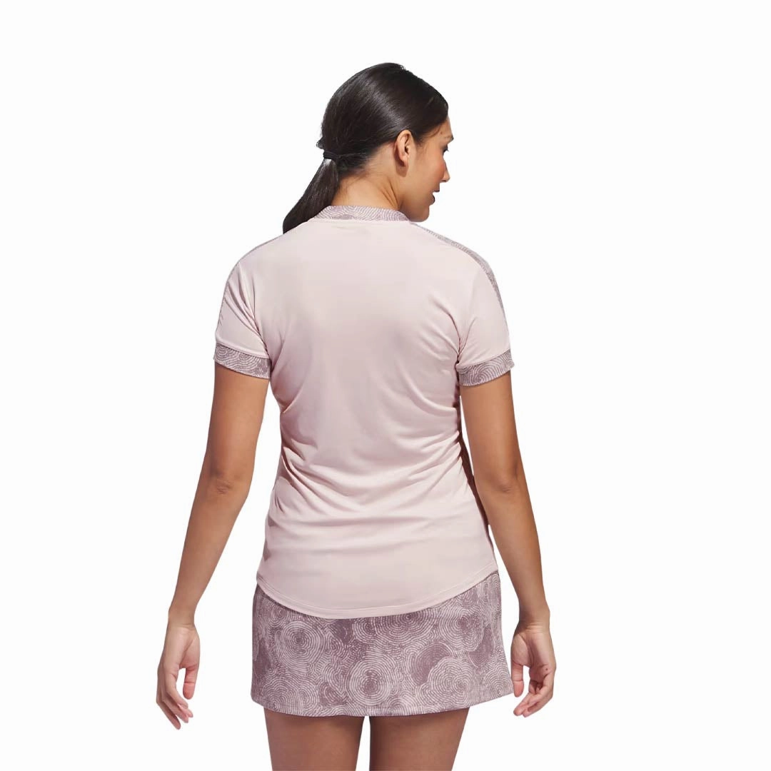 adidas - Women's Ultimate365 Solid Printed Polo (IP8688) Neutral palette Abrasion resistant