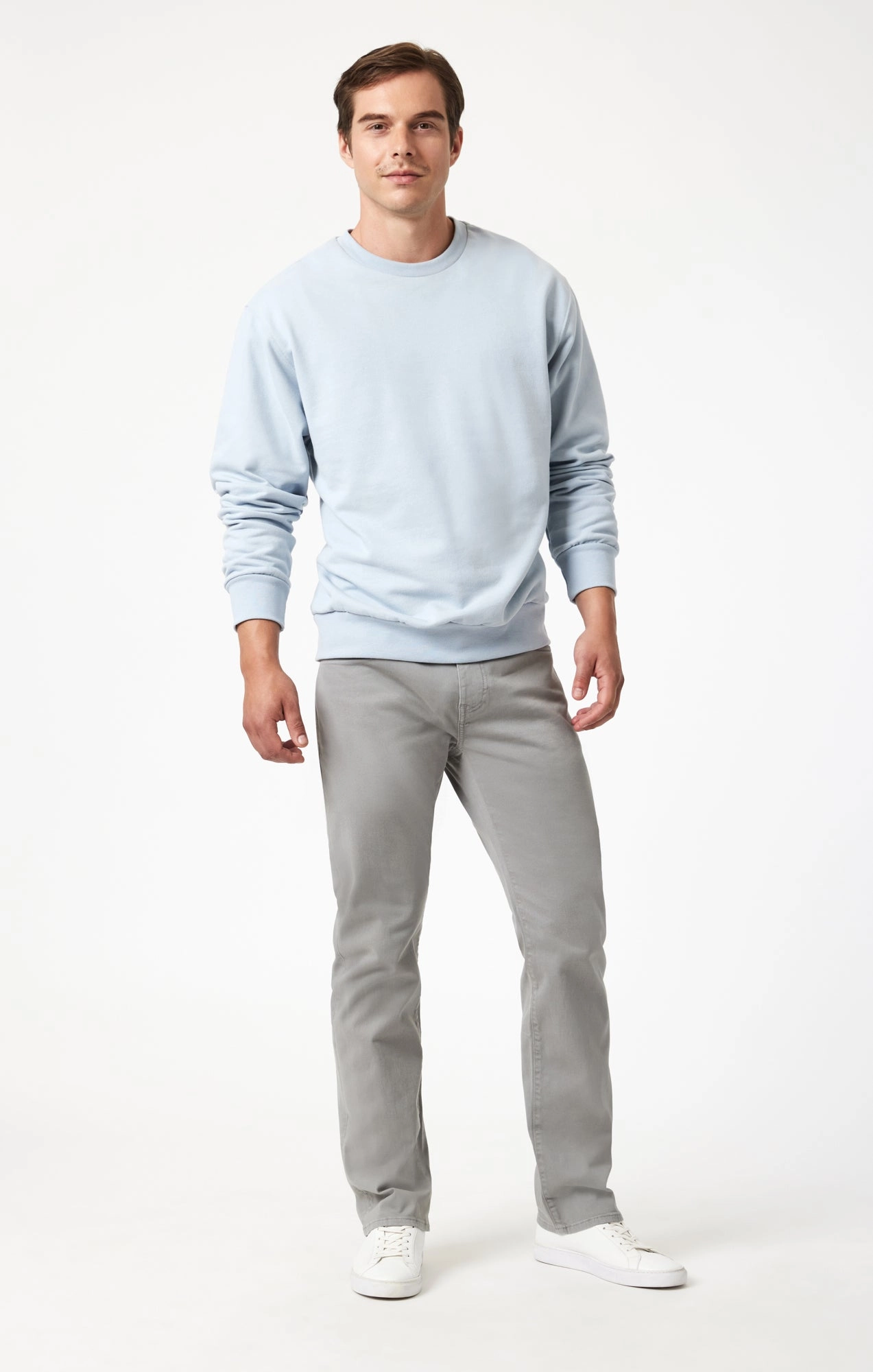 ZACH STRAIGHT LEG IN STORMY CASUAL TWILL Flattering Design Wear