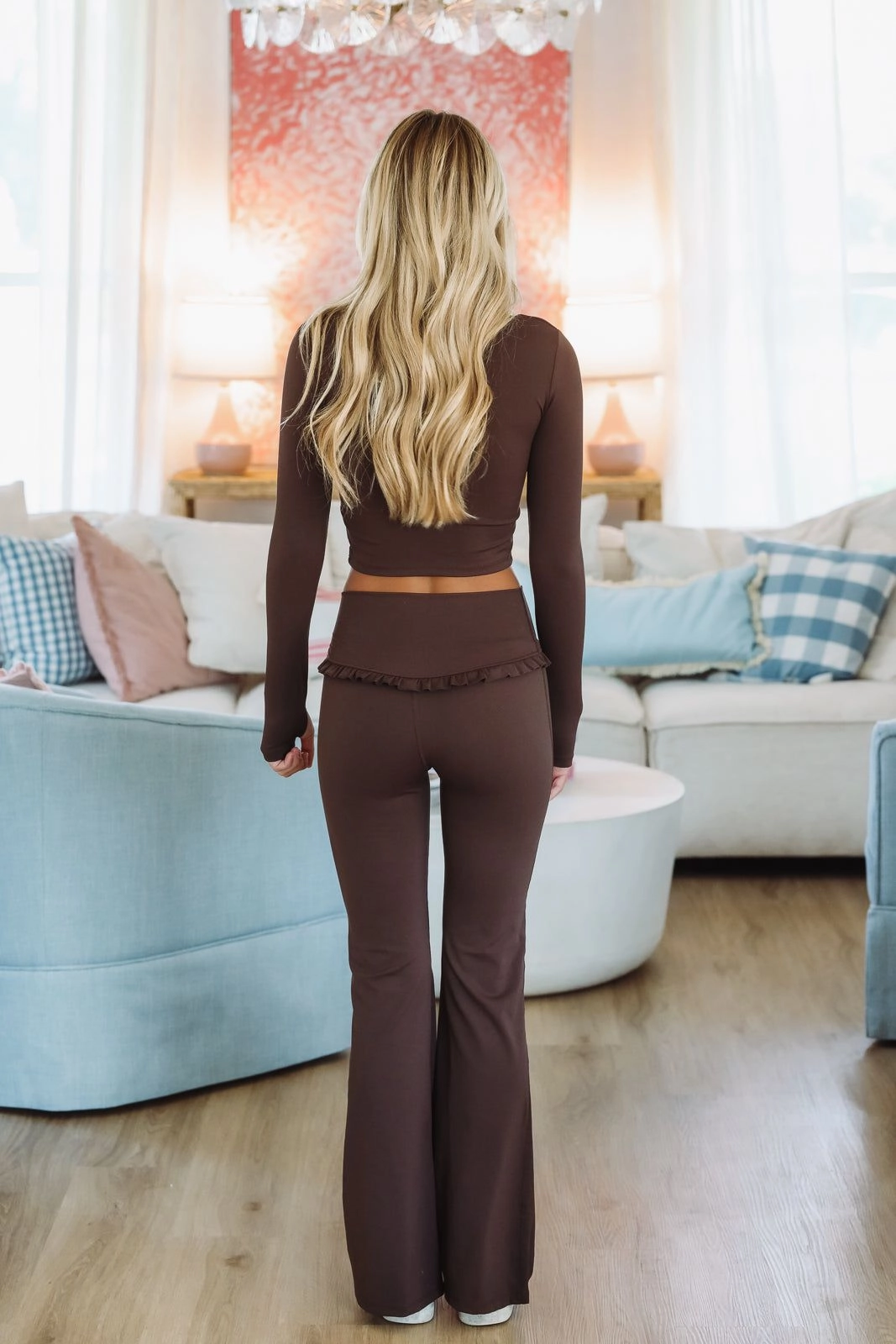 Summer Wardrobe Vital Motion Crop Top - Brown