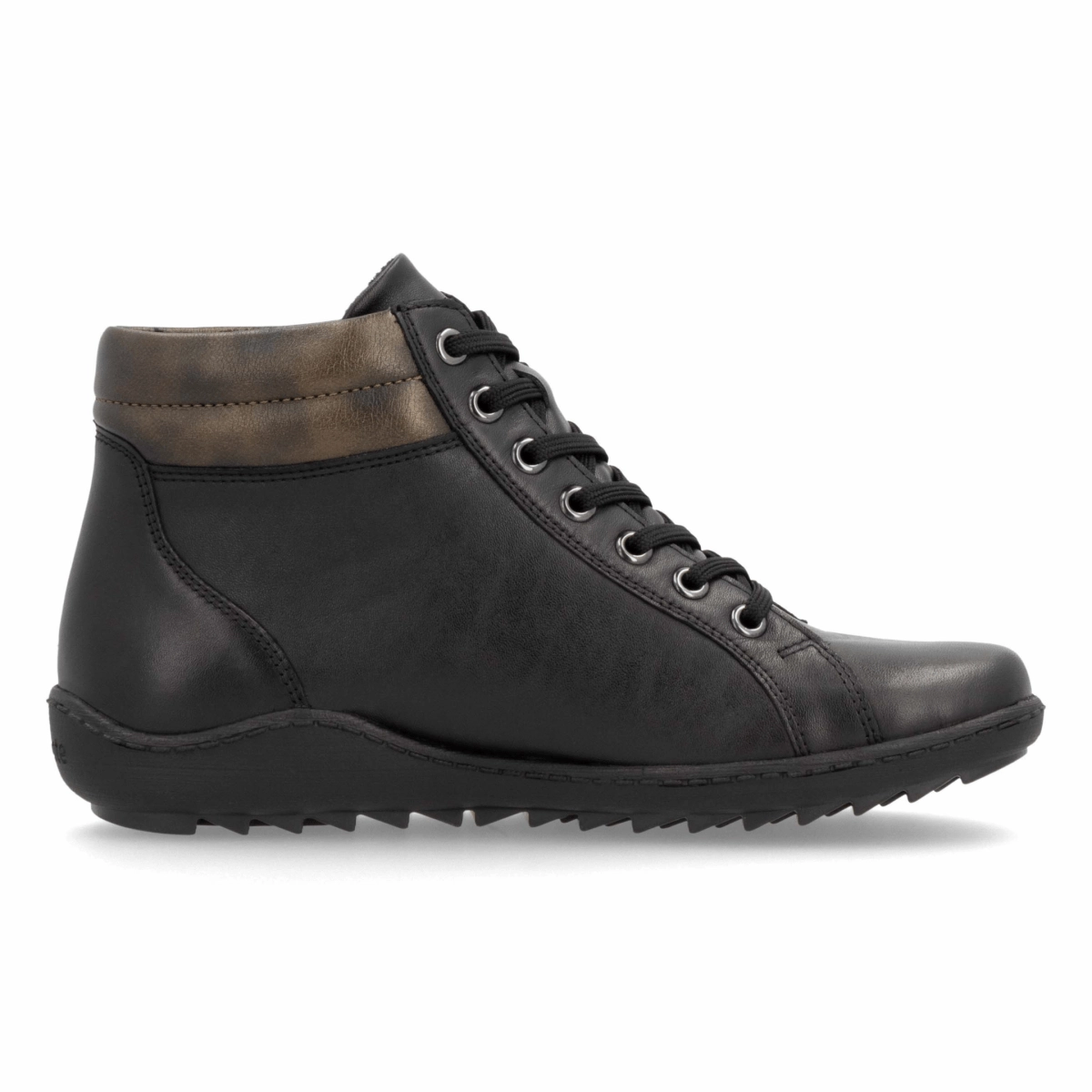 Farmer Rieker Women's R1458-03 Black/Antique Leather