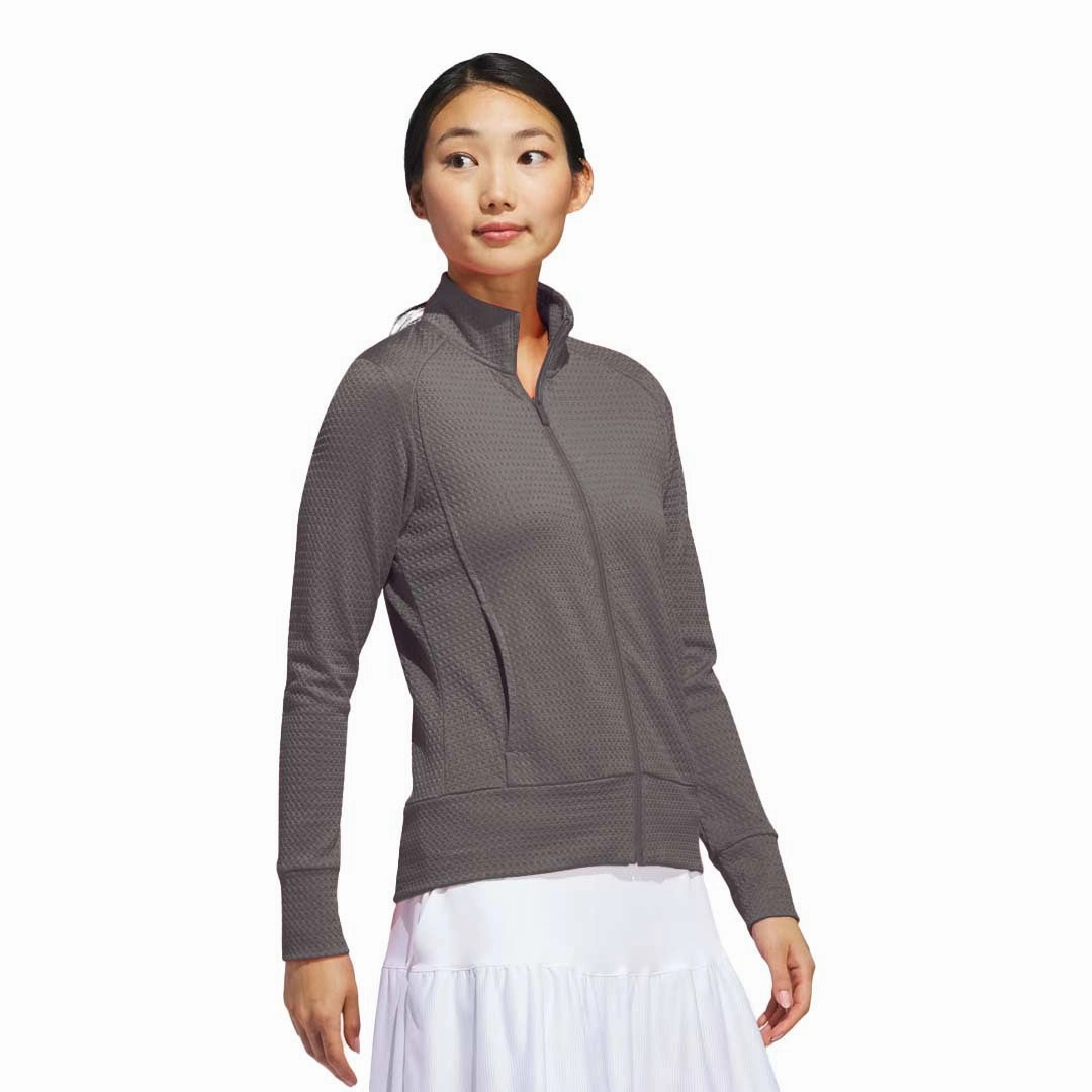 adidas - Women's Ultimate365 Textured Jacket (IP4264) Aramid Fiber Blend MoistureWickingTechnology