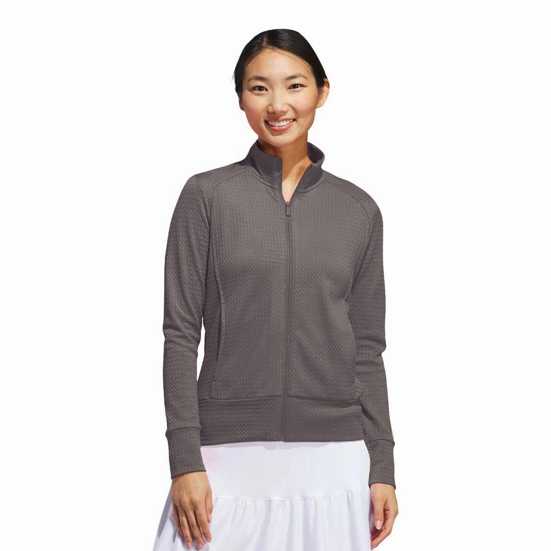 adidas - Women's Ultimate365 Textured Jacket (IP4264) Waterproof Zipper Touchscreen Compatible Cuffs
