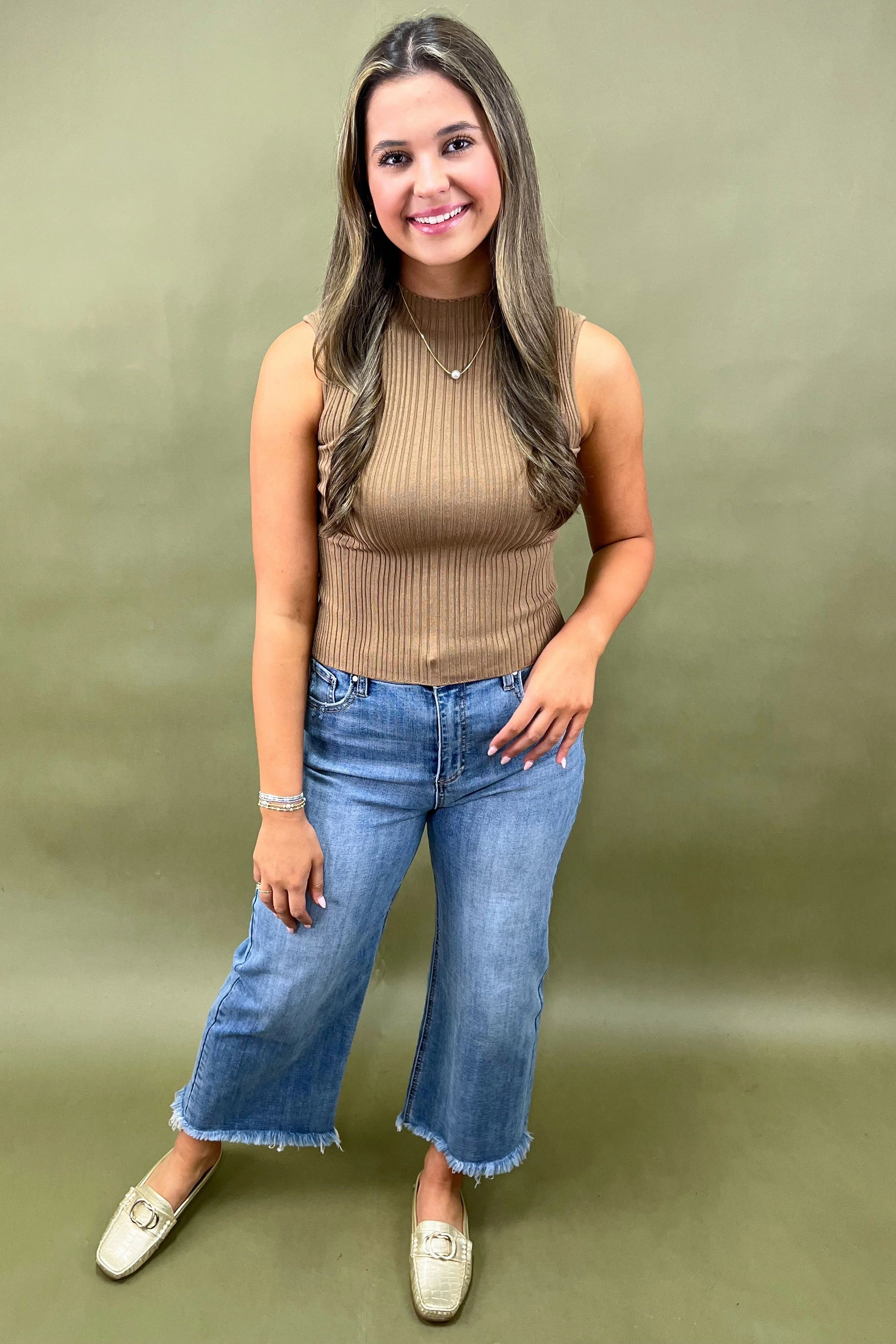 VersatileNeckline UV Protective Coating Cider Glow Sweater Tank * More Colors*