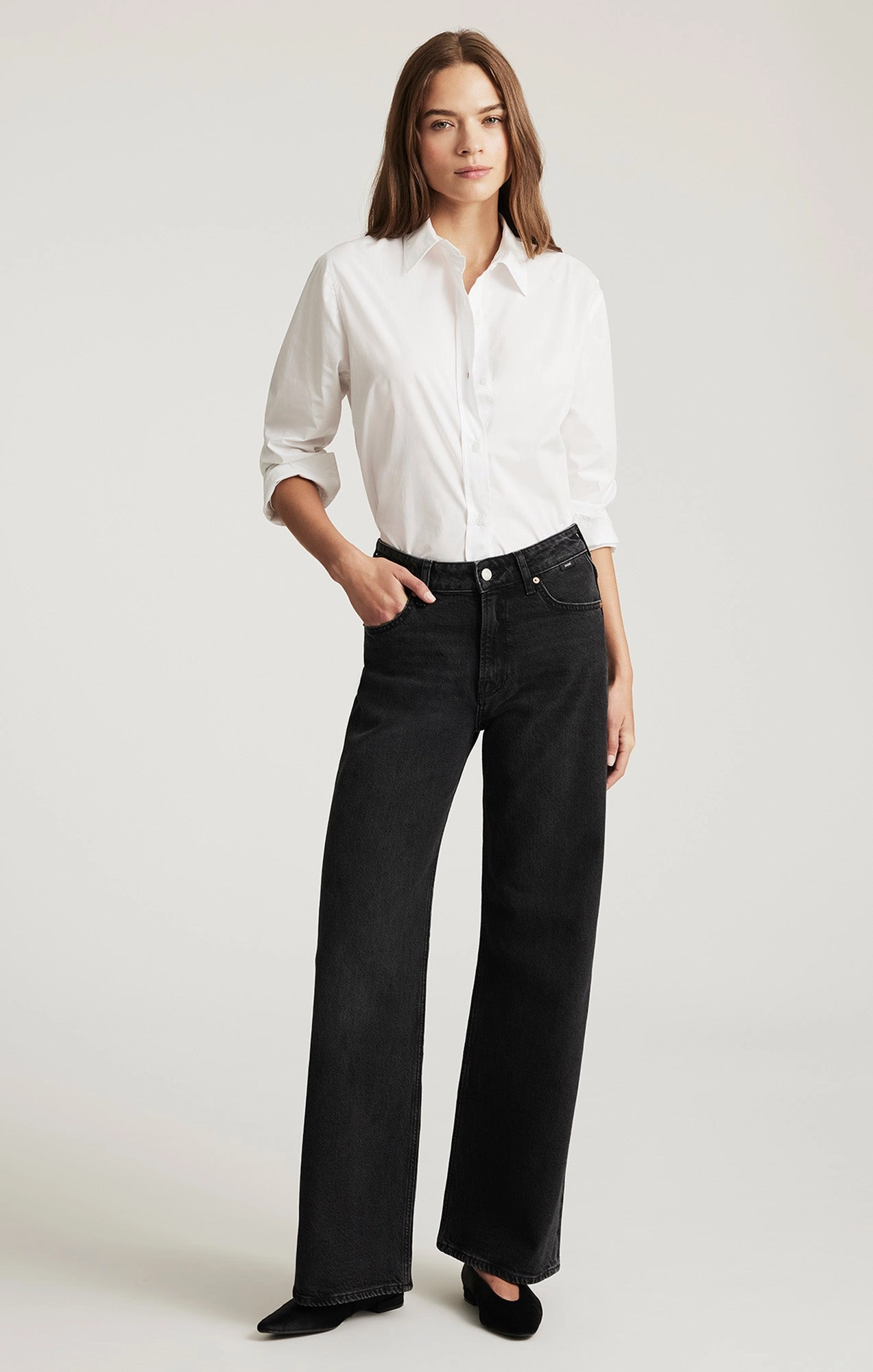 Relaxed Style Bold FLORIDA WIDE LEG IN DARK SMOKE CLASSIC BLUE