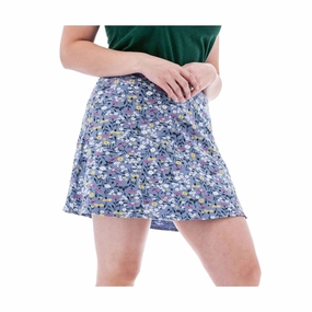 Aventura Women's Linden Print Swing Skort - Blue Fog Simple Motion Neutral Look