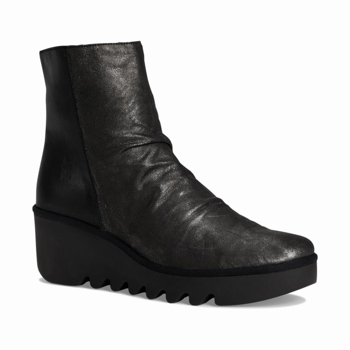 Fly London Women's BAAN538FLY Silver/Black british retro